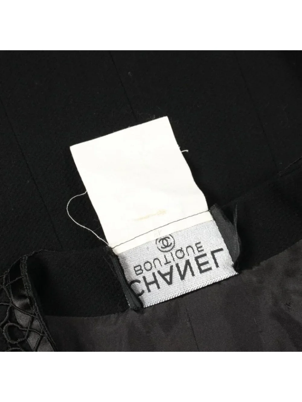 Chanel CC Logo Button Wool Jacket